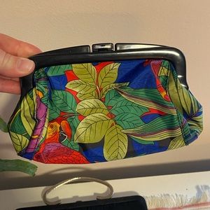 Vintage tropical clutch